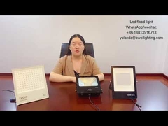 Holofote LED de carcaça preta 50w 100w 200w Holofote ultrafino