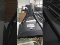 Lâmpada solar de jardim de alumínio fundido, à prova d'água IP65, novo design de diamante.