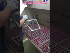 Embalagem a granel e pronta para envio de luminária de jardim LED em alumínio fundido.