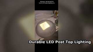 Luz LED para jardim 60W 4000K com braço único IP66 IK10 usada em parques e estradas urbanas.