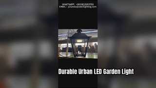 Luz de jardim em alumínio fundido 50W com formato histórico.