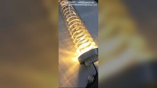 Luz giratória transparente exclusiva com tubo T8 – distribuição de luz perfeita.