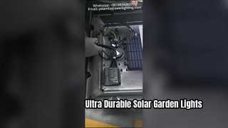 Luz solar de alumínio para jardim à prova d'água IP66 e IK09 usada em comunidades.