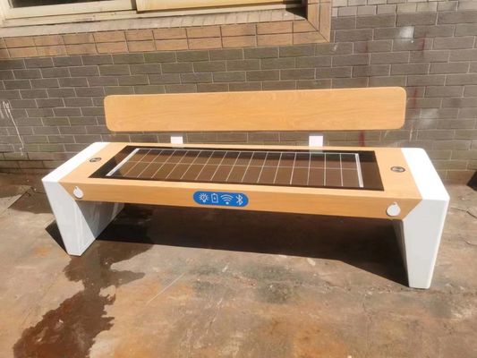 comprar Mobiliário urbano moderno banco solar inteligente com luzes LED para parque, praia e comunidade online manufacture