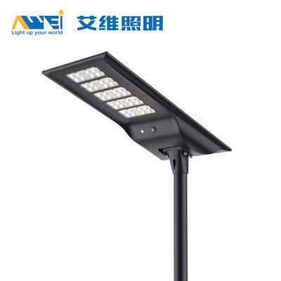 Lâmpada de rua integrada de LED solar de 60 W com painel de silício monocristalino de 18 V de 100 W para áreas públicas