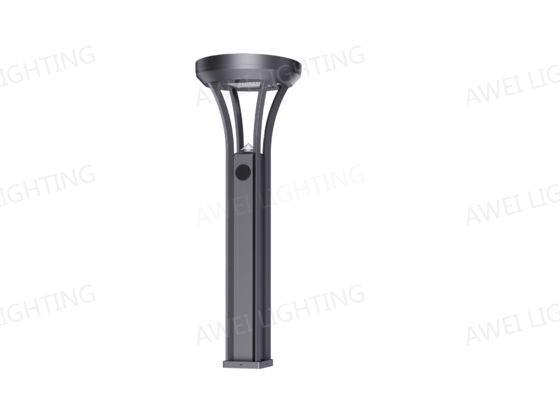 Iluminação de paisagem IP66 IK10 com forma lisa Bollard solar usado em parques e pistas lentas