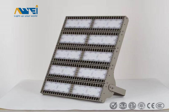 Alta temperatura IP65 Lâmpadas de inundação LED de exterior mais brilhantes Alumínio Preto 400W 13000 lumens Lâmpadas de inundação LED