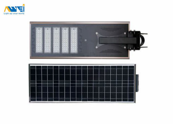 Lâmpadas de 100W Iluminação solar integrada de rua Iluminação exterior 160lm/w 5 anos Garantia à prova d'água IP67 para estrada e rodovia