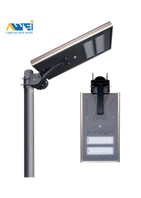 Luz solar integrada de rua exterior IP65 Brilhante 40W Energia solar com sensor de movimento para ruas e parques