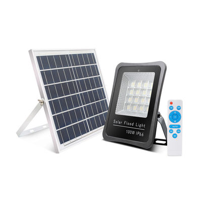 100W Energia solar IP65 Solar LED luz de inundação exterior de alta potência longa vida útil Usado em fábricas e áreas ao ar livre